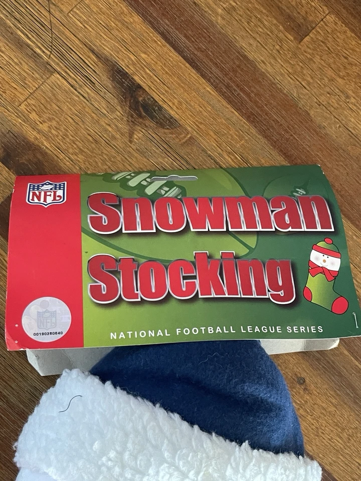 San Diego Chargers Christmas Stocking  Snowman  And Santa RARE Lot Of 3 - Image 2 of 4