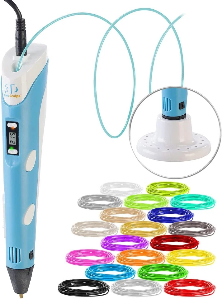 DIY Kinder 3D Stifte Set 3D Druckstift PLA Filament 3D Printing Pen 20 PLA-Filam - Bild 4 von 4