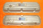 Vintage Japan 1962-95 SBF Ford 221 260 289 302 351W FINNED ALUMINUM VALVE COVERS