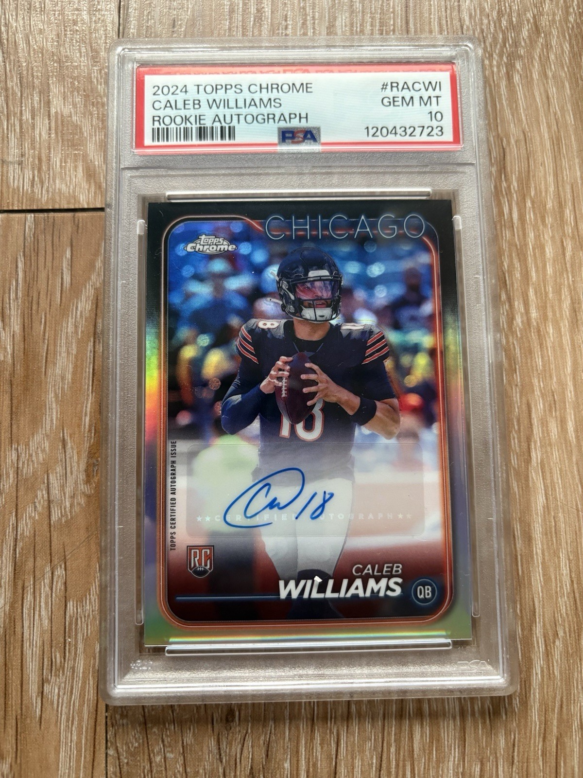 Caleb Williams Topps Chrome Rookie Autographs Variations #RACWI Base
