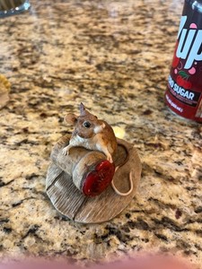 Natures Heritage HSC Hand Painted Staffordshire England Mouse Cork 1987