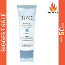 TIZO 2 Facial Sunscreen Mineral SPF 40 Non-Tinted Sunblock 1.75oz Tube