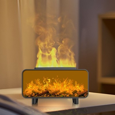 Ultraschall Aroma Diffusor Kamin Flamme USB Luftbefeuchter 200ml Haus