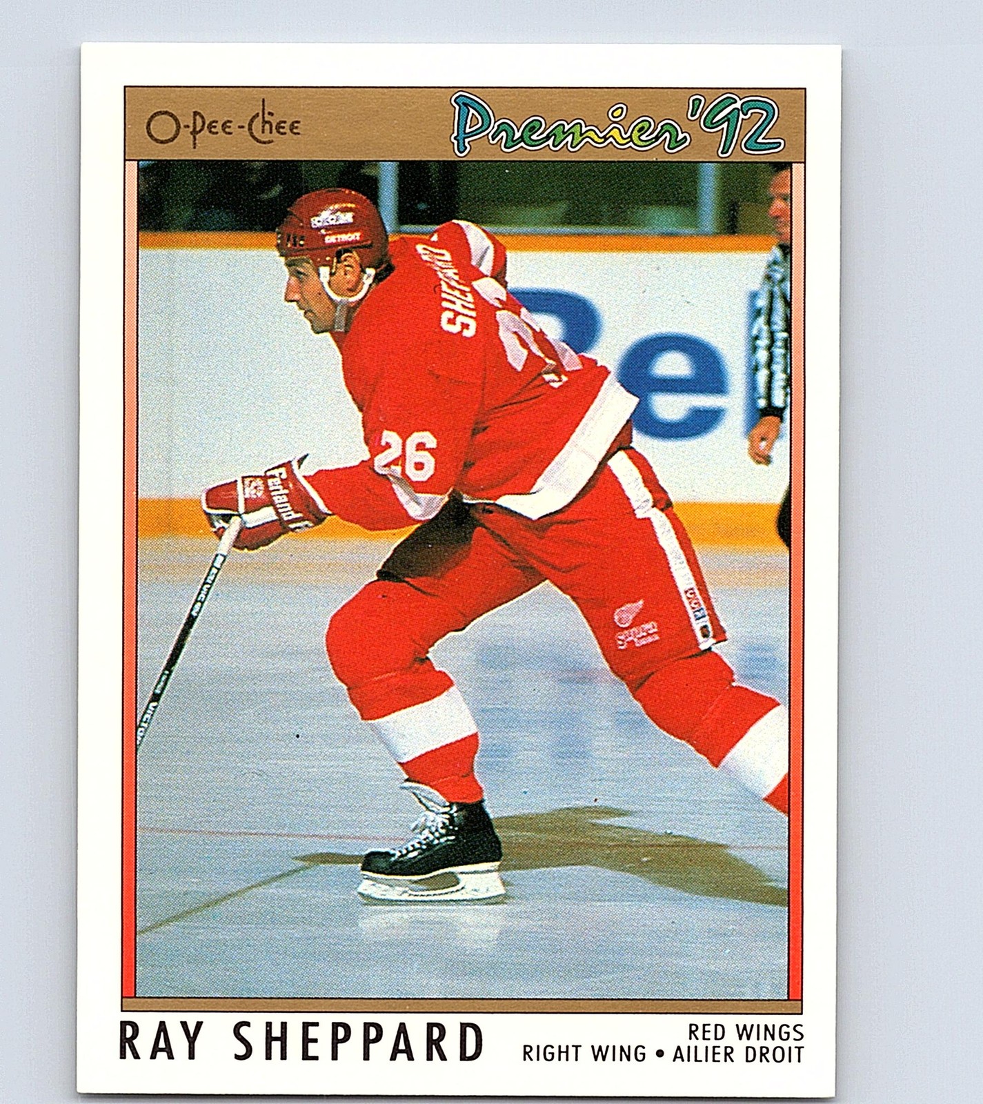 1991-92 O-Pee-Chee Premier #2 - Ray Sheppard Detroit Red Wings