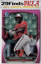 2023 Bowman Chrome Anderson De Los Santos /199 Pink Mojo #BCP-207