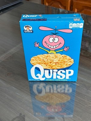 Vintage  QUISP Cereal Box  UNOPENED! SEALED  2017  RARE VERY FEW UNOPENED !!