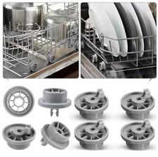 1,2,4,8X Dishwasher Lower Large Basket Tray Wheels Runner For Hotpoint C00210742