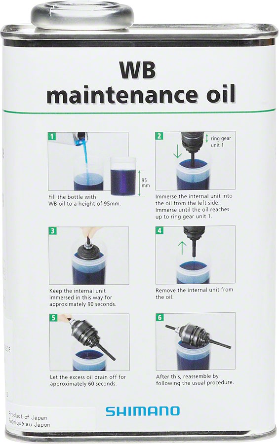 Shimano Maintenance Oil 1L - Mineral Lubricant for 3 7 - 8-Speed Internally 17490₽