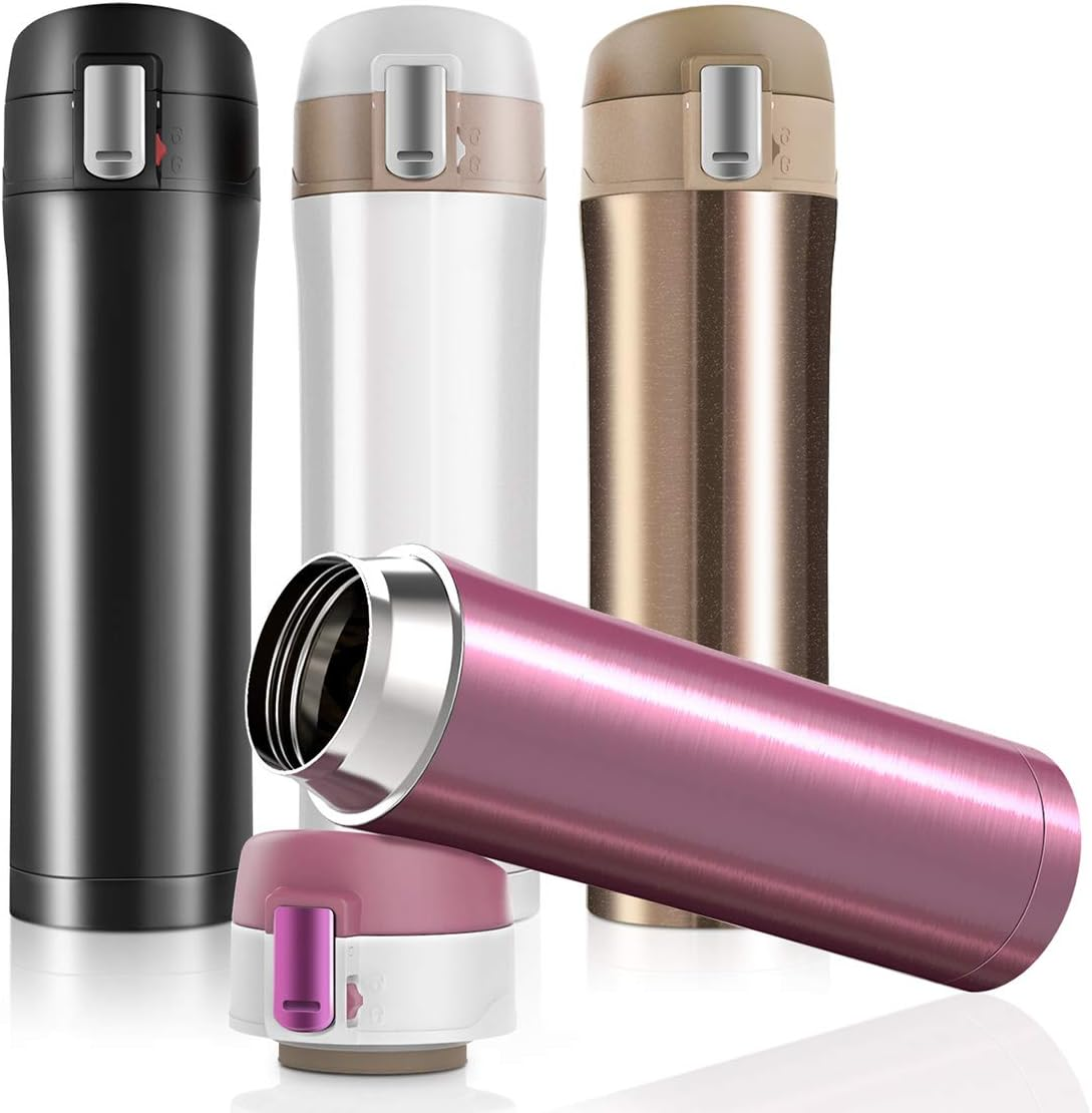 Double Walled Vacuum Flask Thermo,Stainless Steel Insulated Water Bottle | Flask