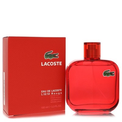 Lacoste Eau De Lacoste L.12.12 Rouge by Lacoste Eau De Toilette Spray 3.3 oz Fo
