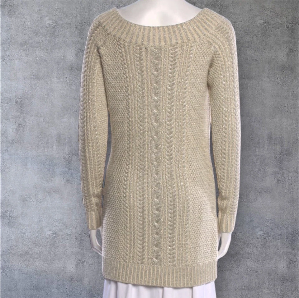 Vestido Suéter Ralph Lauren Hombro Caído Metálico, Talla Grande, Nuevo sin Etiquetas Foto 4 de 4