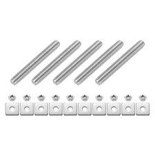 5Pcs Fully Threaded Rod, M6 x 45mm 304 Stainless Steel with Nuts Washers