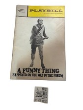 1972 Funny Thing Happened on the Way to the Forum Playbill Lunt-Fontanne + Ticke