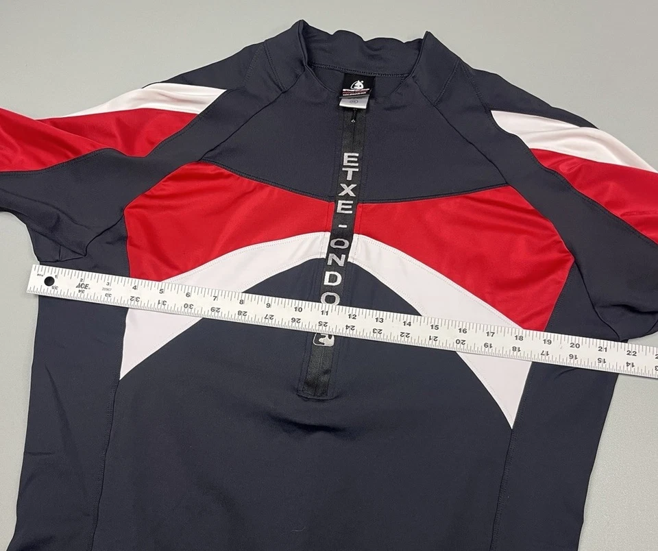 Велосипедная майка Etxeondo для взрослых очень большая черно-белая с задними карманами на молнии - Изображение 4 из 4