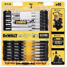 DeWALT 40 Piece Impact Screwdriver Bit Set & Tough Case - Fits TStak - DT70702