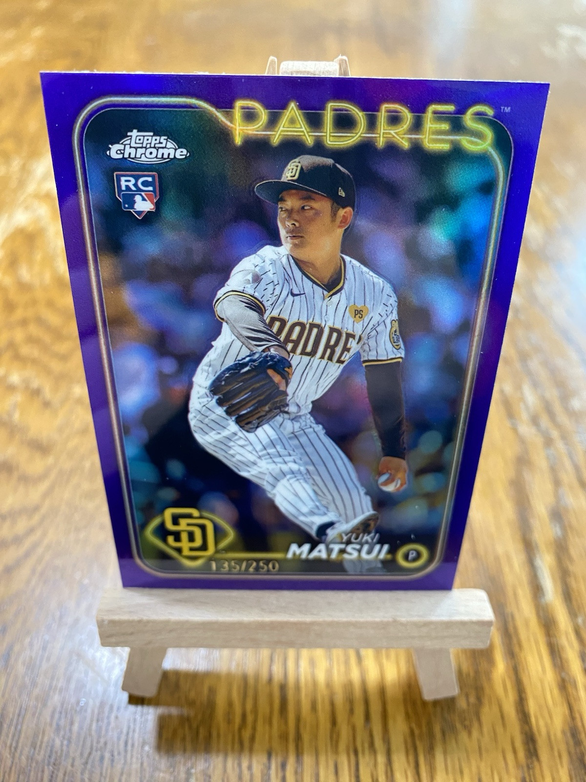 2024 Topps Chrome - Purple Refractor #116 Yuki Matsui /250 (RC)