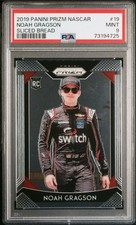 2019 Panini Prizm #34 Noah Gragson JR Motorsports Rookie Card Sliced Bread PSA 9