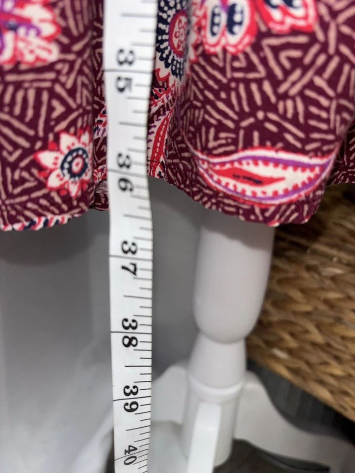 New Old Navy Pleated Floral Boho Tie Neck Dress Women's Size XL - Image 3 of 4