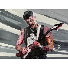 Original Impasto Joey Walker Flying V King Gizzard Lizard Wall Art Painting 16"