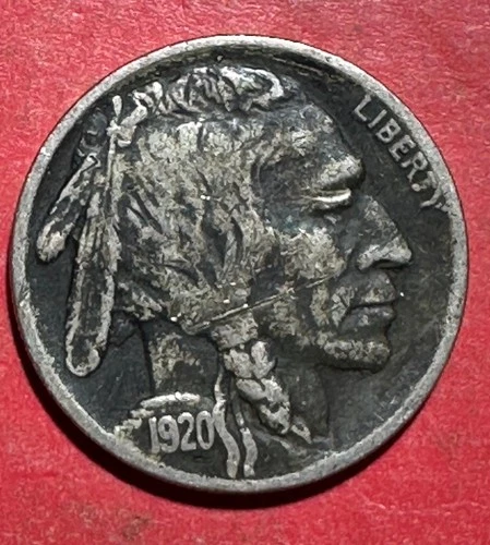 1920 US Buffalo Nickel! "Philadelphia" Mint! XF Details! Old US Coin!