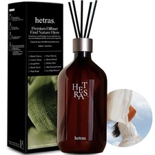 Hetras Premium Reed Diffuser Set 16.9oz  Pure Laundry Scent - Fresh  Warm Frag