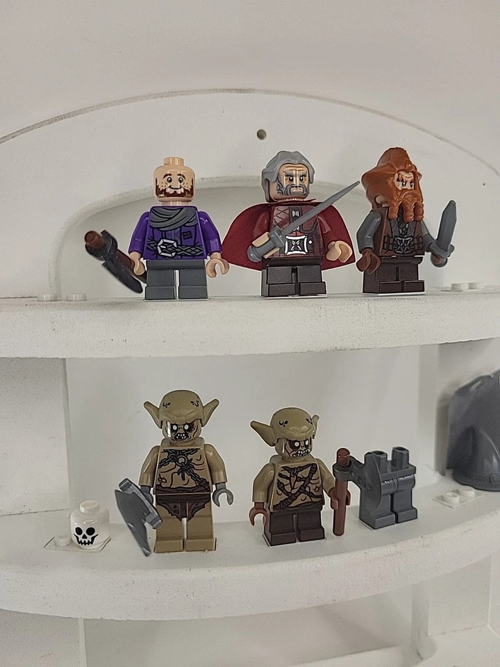 LEGO 79010 HOBBIT Incomplete Minifigure Lot Ori Nori Dori Goblins Dwarf - Image 2 of 4