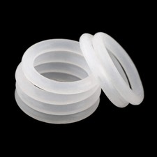 Food Grade O-Ring White Silicone Rubber O Rings 3.5mm Cross Section 12mm-85mm OD
