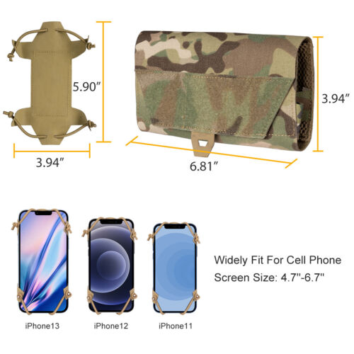 IDOGEAR Tactical Phone Case Universal Phone Pouch MOLLE Pouch Holder Paintball - Picture 3 of 16