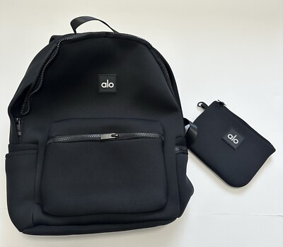 alo yoga ブラック　リュック　正規品 Alo Yoga Stow Backpack Black with Detachable Pouch. Brand new dead