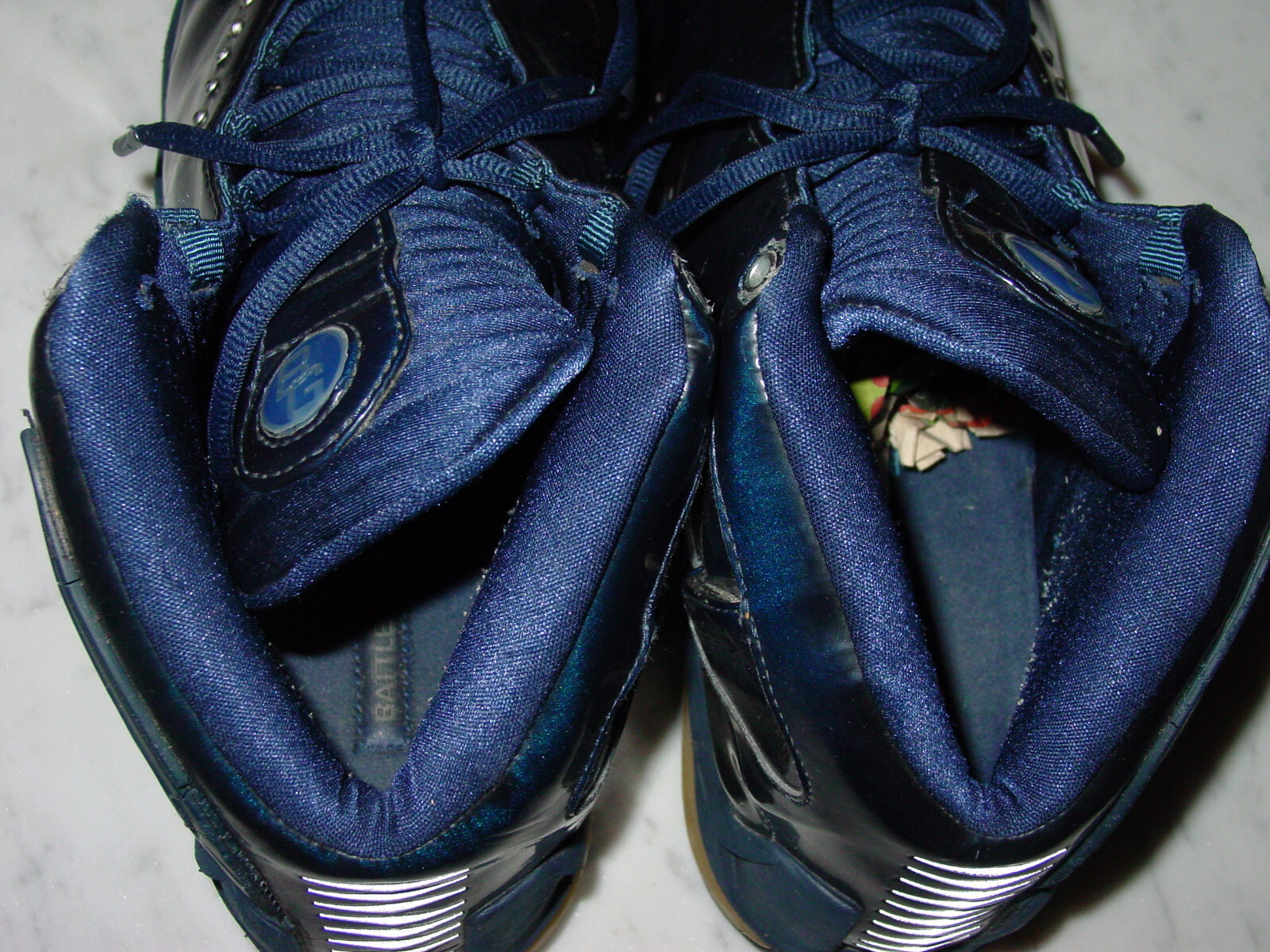 2002 Nike Air Max Elite Battlegrounds Mid Navy/Si… - image 4