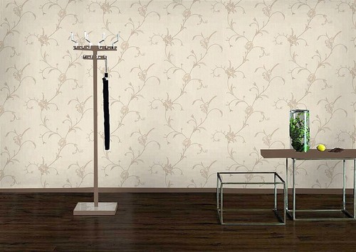 Auction for 3 Rolls of Neutrals Floral Trail, Heavyweight Vinyl Wallpaper - Picture 3 of 3