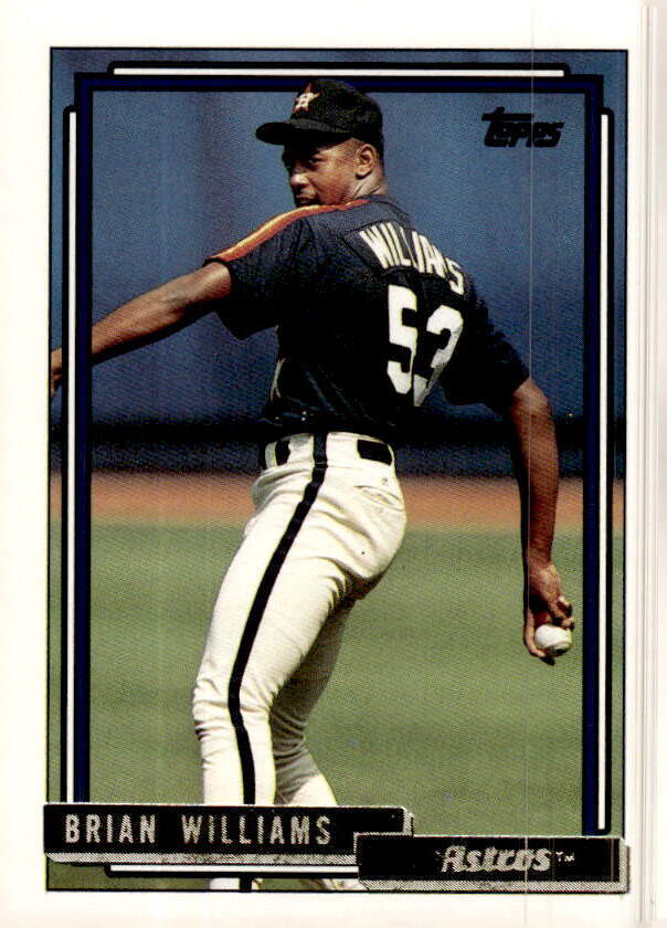 晩秋　ブライアンウィリアムス 1992 Topps #787 Brian Williams Gold | eBay