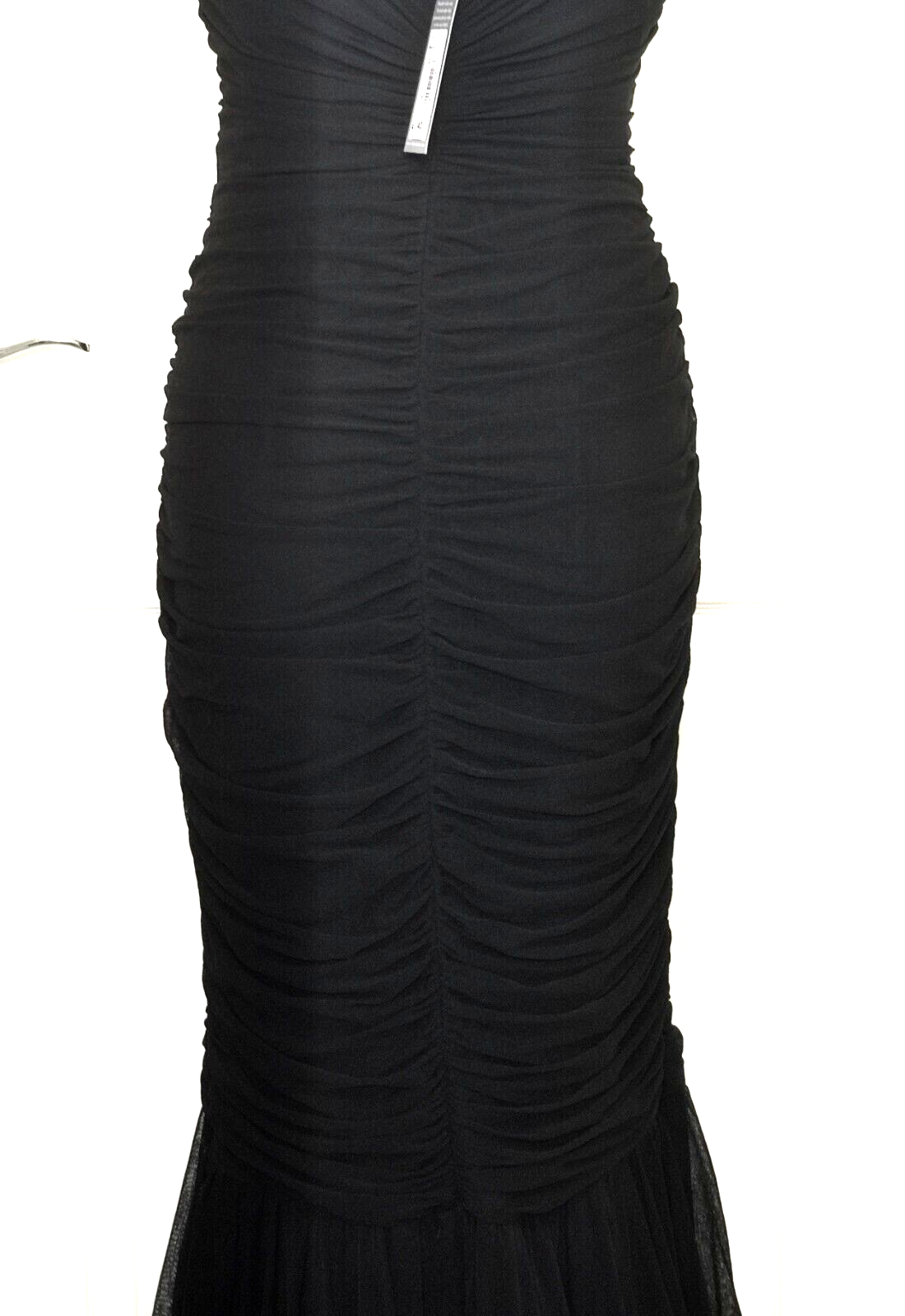 Debenhams Debut black ruched fishtail evening maxi long dress size 16 eBay