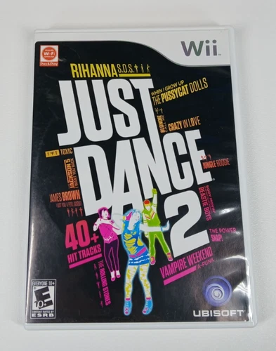 Just Dance 2  (Nintendo Wii, 2010) Complete with disk/case/manual