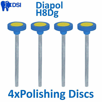 4 Dental DSI Diamond Polishing Discs Disk Porcelain Ceramic Coarse Polish Diapol
