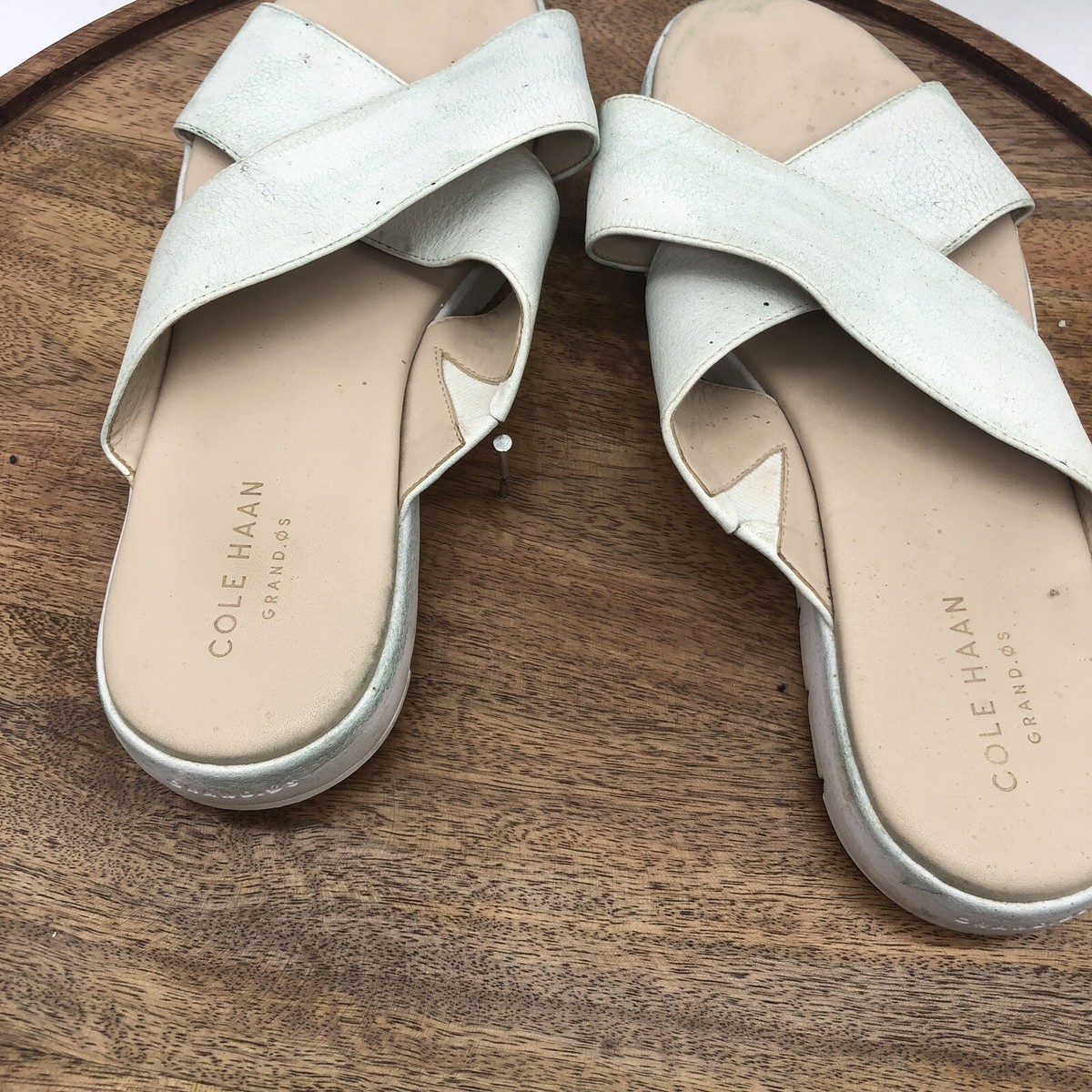 Cole Haan Zerogrand Criss Cross Slide Sandal W16629 Optic