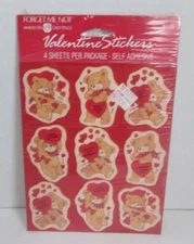 VINTAGE American Greetings Valentines Day Bear Sayings Hearts NIP NOS