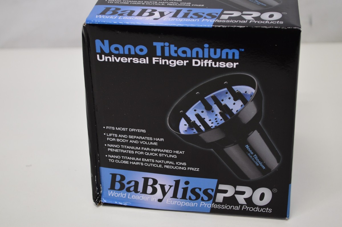 Hair Dryer Diffuser Babyliss Nano Titanium Universal Finger