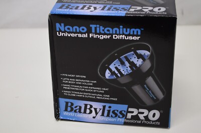 NEW Babyliss Pro Nano Titanium Universal Finger Diffuser for Hair