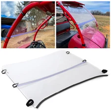 For 2006-2016 Kawasaki Mule 600 610 SE,XC Front Folding Clear Flip Windshield