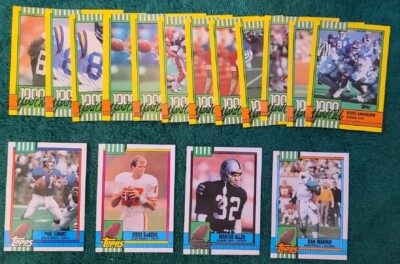 rare 1990 topps football cards Original Vintage NFL Pack of Cards Unopened Pack of Cards 90s Pack 1990s Nostalgic National Football League owning this card allows fans to commemorate Sanders exceptional career and his impact on the game. 1990 Topps NFL Football Cards