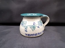 Sweet GREAT BAY POTTERY "Weatherly, PA" Stoneware Hand Painted Coffee Mug 3.25"
