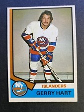 1974-75 O-Pee-Chee Hockey Gerry Hart New York Islanders Card #199