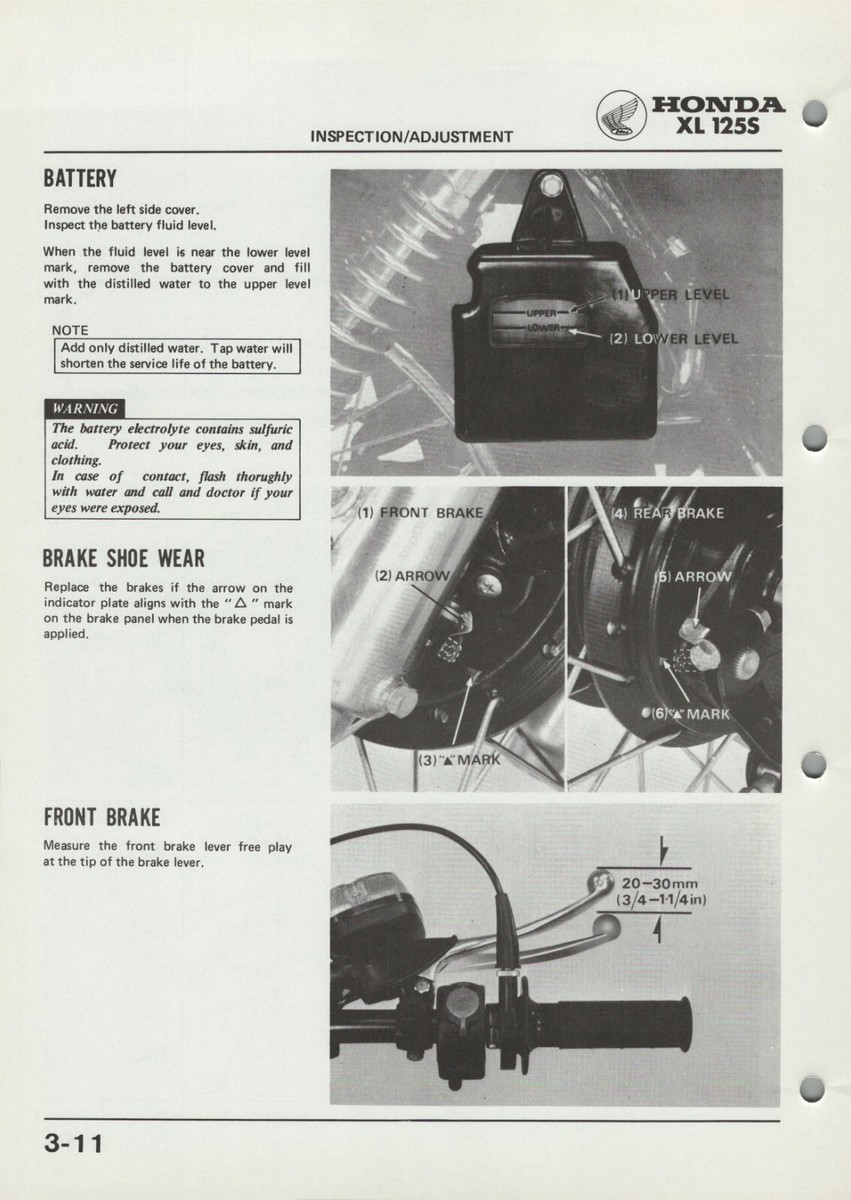 PDF Honda XL125S (79-83) Digital Service Repair Maintenance Manual