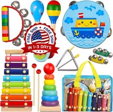 Instrumentos De Percusi n De Madera Para Beb s Y Ni os, Juguetes Musicales NUEVO
