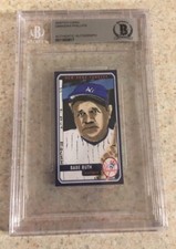 Babe Ruth Original Art Sketch Card New York Yankees MLB Beckett True 1/1