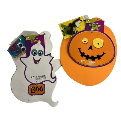 Fibre Craft Creative Hands smArt Kit Make a Pumpkin Ghost 2007 NOS