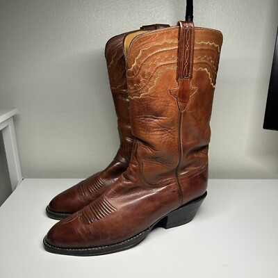 Lucchese Classics Handmade Boots Western Devin Brown Ranch 