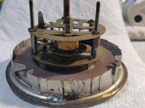 Antique Delfts Handpainted Mantle Clock West Germany Mercedes NOT RUNNING - Picture 17 of 18