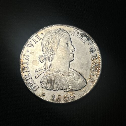 1809 MO TH Mexico 8 Reales - Lustrous Spotted AU - Picture 1 of 2